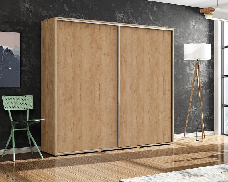 Szafa ubraniowa z pólkami Apollo 2-15 w aranżacji