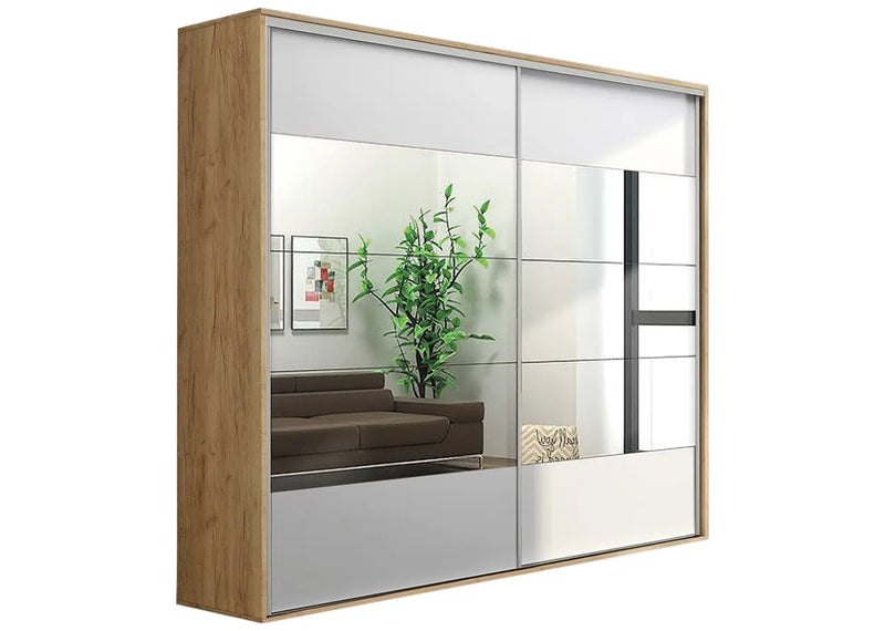 Szafa z korpusem kraft złoty i białym frontem!