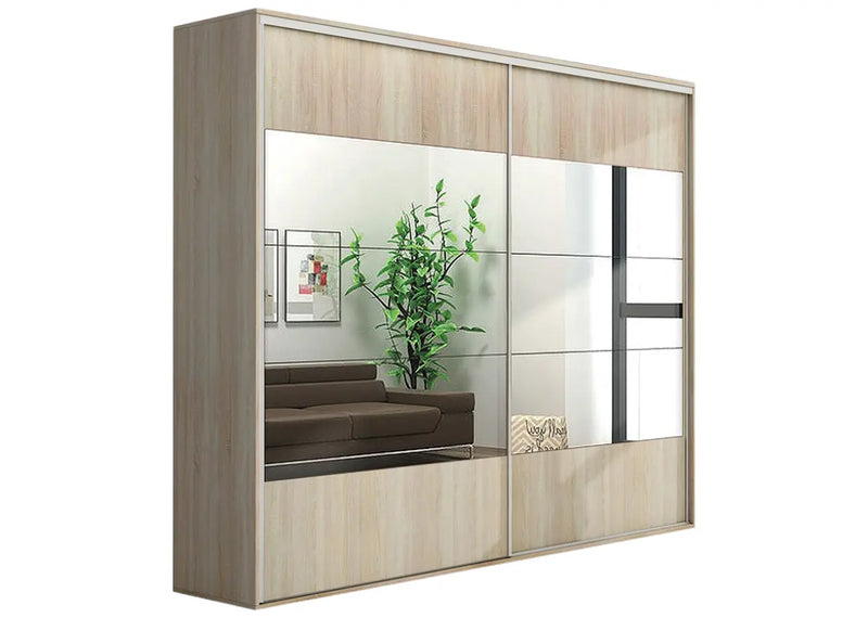 Szafa z półkami i plastrami luster!