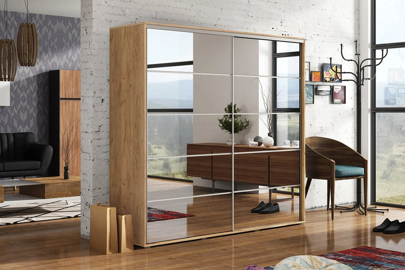 Szafa do sypialni na przechowywanie ubrań Apollo 2-19 w aranżacji