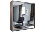 Szafa w kolorze czekoladowym z dużym lustrem na froncie!