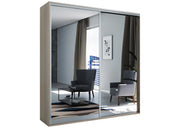 Modna szafa z lustrem na froncie w kolorze sonomy