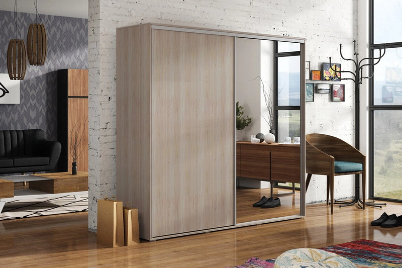 Szafa ubraniowa z wieszakami i półkami