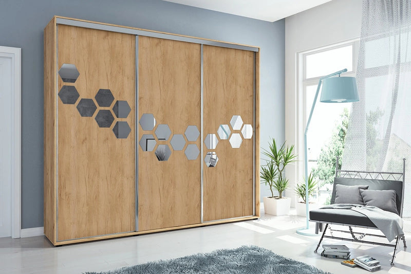 Szafa ubraniowa w kolorze kratu złotego 