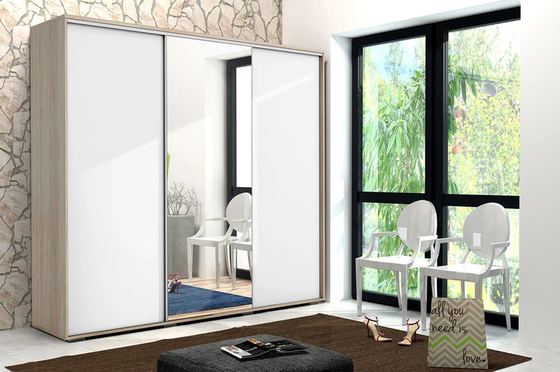 Szafa z białym frontem