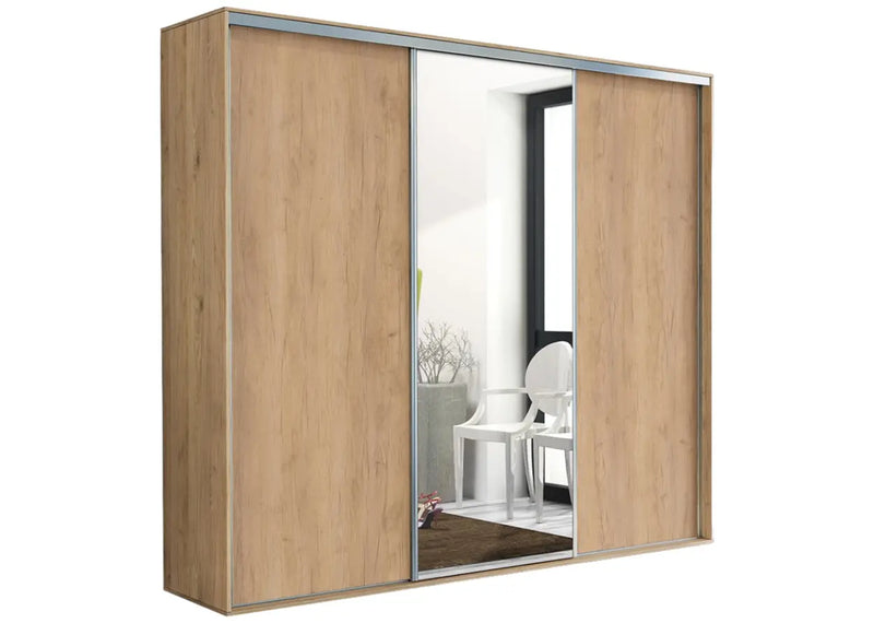 Szafa przesuwna w kolorze kraftu złotego 