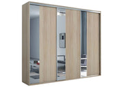 Szafa w kolorze sonomy do dużej sypialni