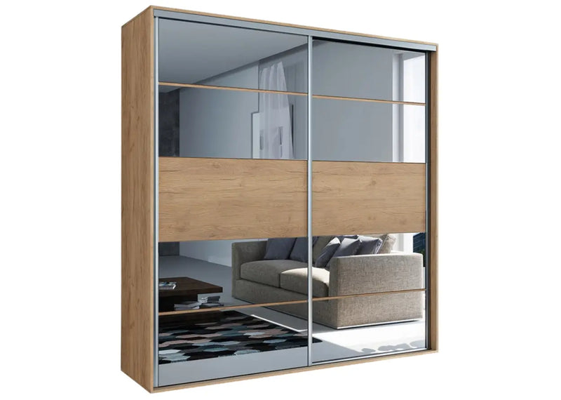 Szafa w niskiej cenie z lustrem i półkami!