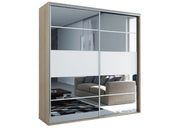 Szafa w niskiej cenie z białym frontem i półkami