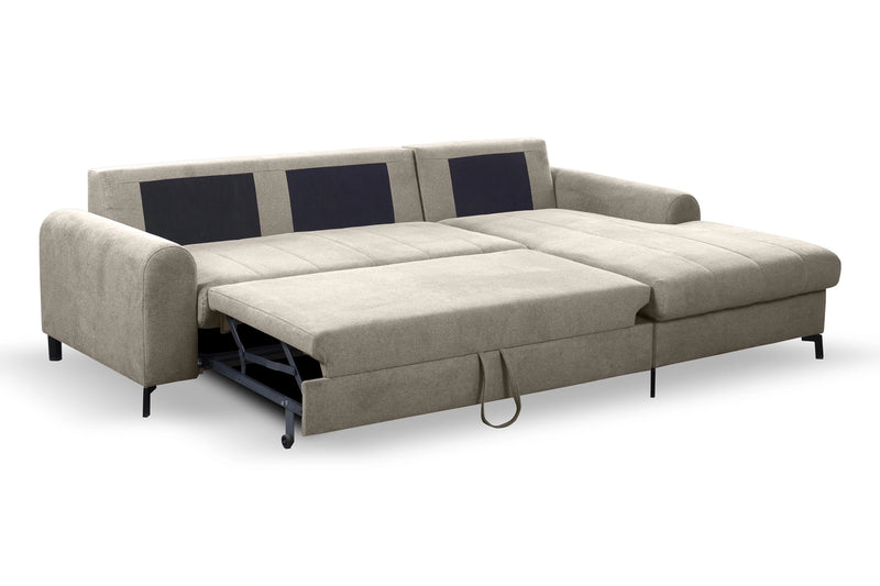 funkcja spania w modnym narożniku