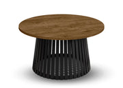 Okrągły stolik kawowy z blatem w kolorze lefkas