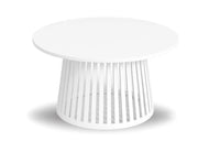 Stolik kawowy Adel biały, biała noga