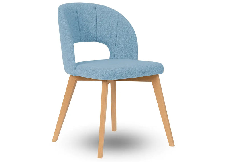 Krzesło Amber – dostępne w czterech kolorach nóg oraz kilku kolorach tapicerki