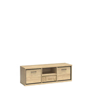 Szafka rtv z drewnianą deską 