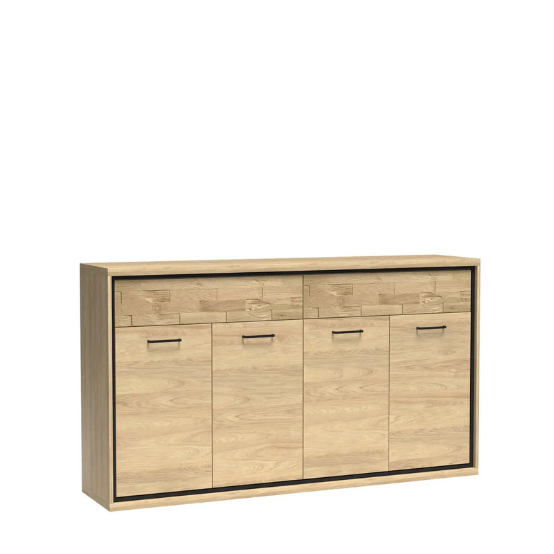 Komoda z naturalnym drewnem