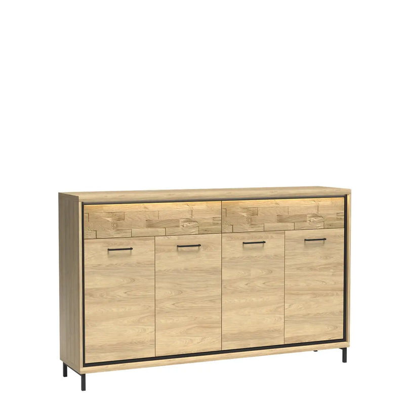 Komoda z naturalnym drewnem