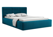 Turkusowe łóżko z pojemnikiem