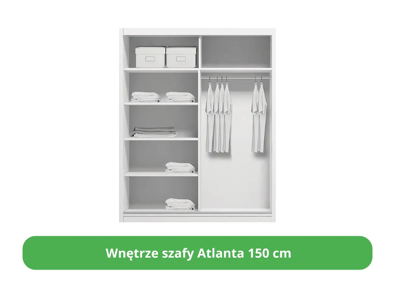 Wnętrze szafy ubraniowej Atlanta