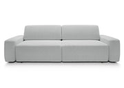 Jasnoszara rozkładana sofa Beonce z funkcją spania