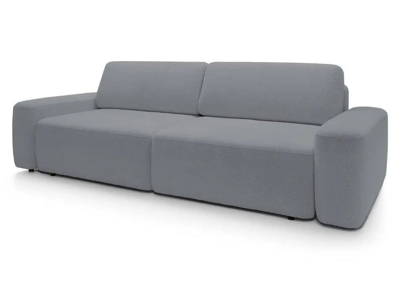 Ciemno szara sofa w nowoczesnej tkaninie