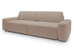 Brązowa sofa z funkcją spania i pojemnikiem na drobne rzeczy