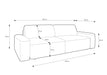 Sofa Beonce z funkcją spania szkic