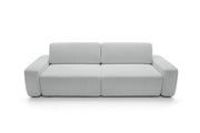 Jasnoszara rozkładana sofa Beonce z funkcją spania od frontu