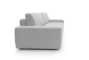 Jasnoszara rozkładana sofa Beonce z funkcją spania bok