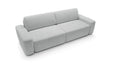 Jasnoszara rozkładana sofa Beonce z funkcją spania z góry