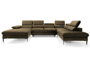 Brązowy narożnik do Twojego salonu