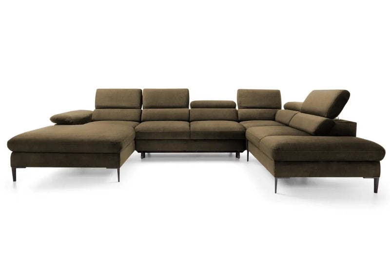 Brązowy narożnik do Twojego salonu