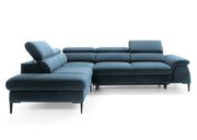 Granatowy narożnik z funkcją spania Blink lewy