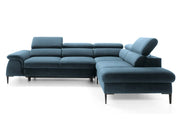 Granatowy narożnik z funkcją spania Blink prawy