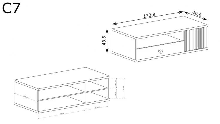 Wymiary szafki rtv California 07