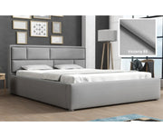 Szare łózko z tkaniną hydrofobową