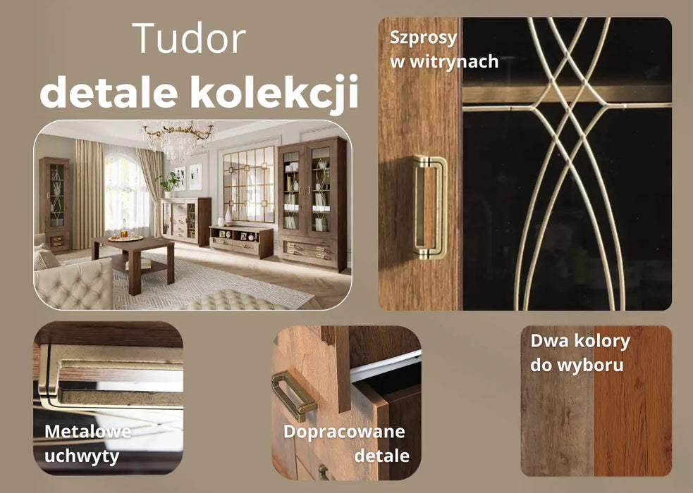 Detale kolekcji Tudor w stylu angielskim.