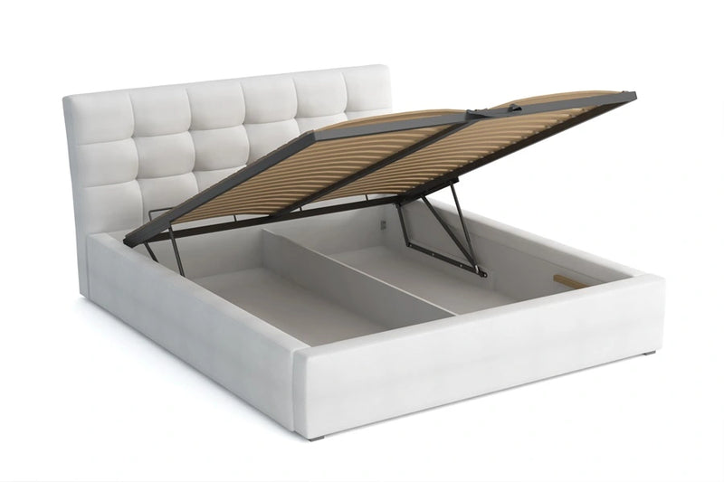 Łóżko pokazujące pojemnik