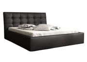 Czarne łóżko do sypialni. Wysoka jakość!