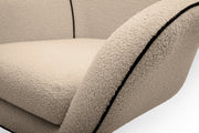 Beżowy fotel obrotowy Etos detal