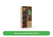 Wnętrze szafy finesse 100