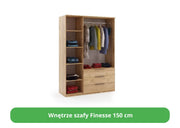 Wnętrze średniej wielkości szafy Finesse