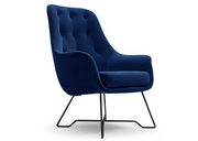 Granatowy fotel Eris