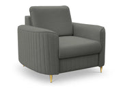 Grafitowy  fotel Luxor