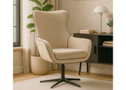 Beżowy fotel obrotowy Etos w aranżacji