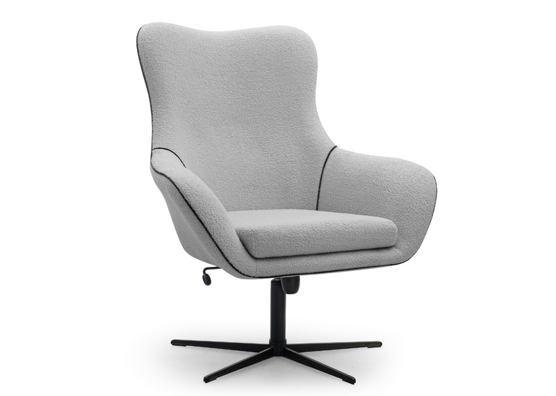 Jasno szary fotel obrotowy Etos