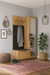 Garderoba livia w przedpokoju z siedziskiem