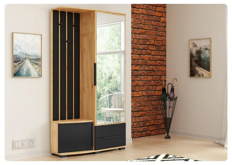 Garderoba Loft w przedpokoju