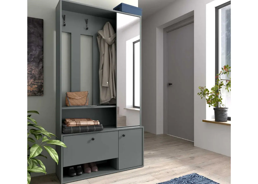 Nowoczesna garderoba w przedpokoju Simi