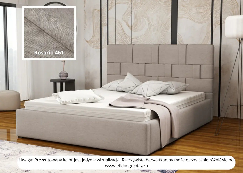 Łóżko ikea Goja w sypialni 