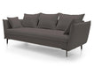 Ciemno szara sofa do salonu z funkcją spania